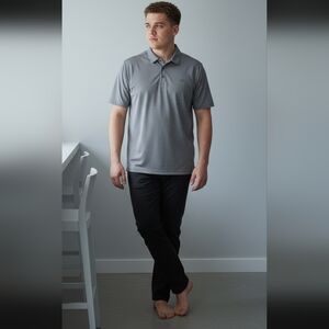 Men's Gray Polo Shirt